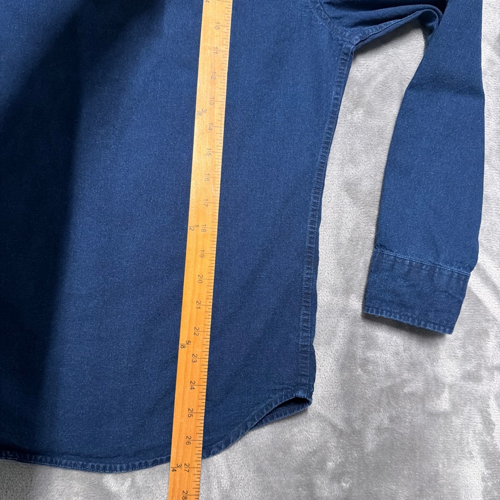 Taylor‎ Stitch The Jack Shirt Mens 36 XS Blue Organic Cotton Indigo Button Down - Picture 9 of 10